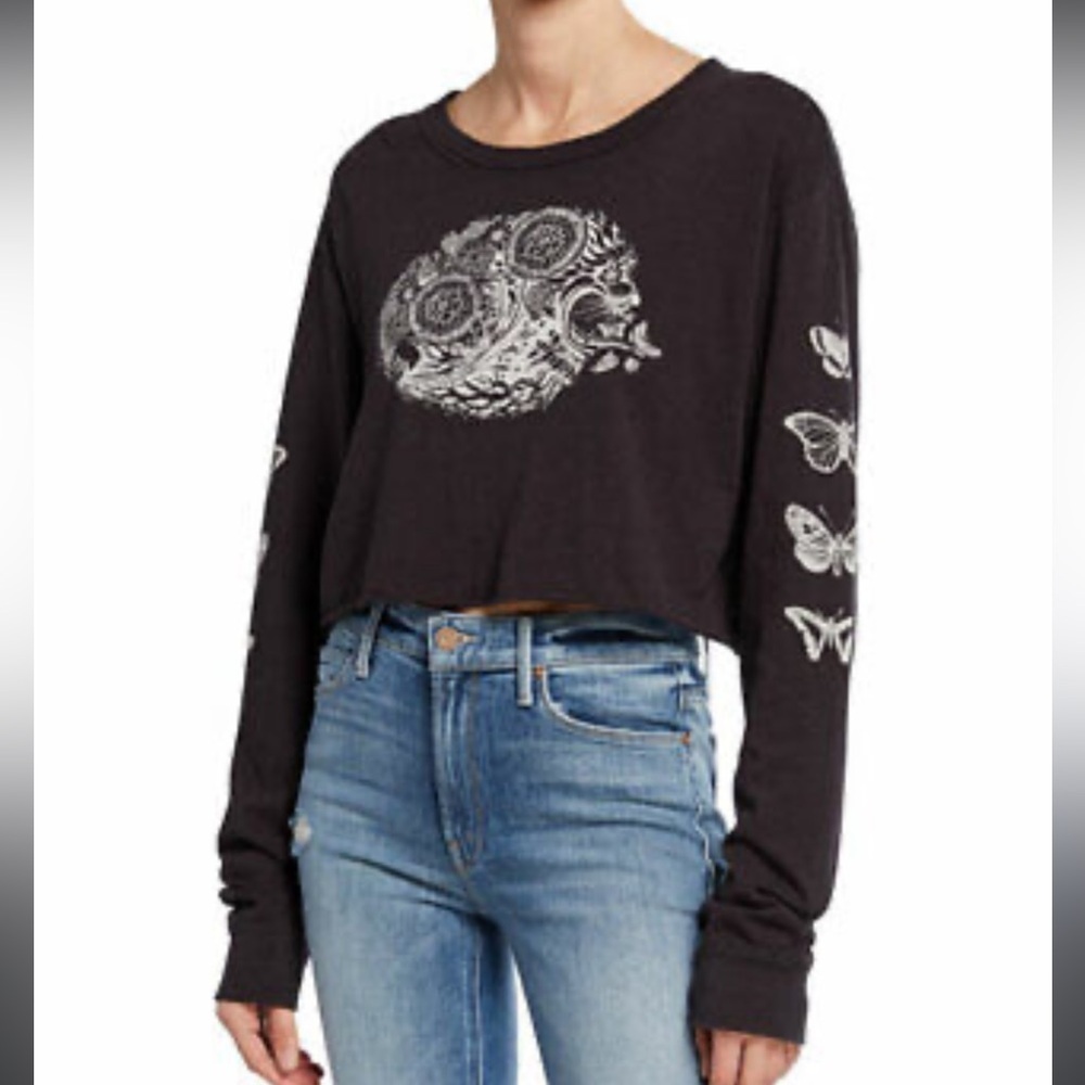 REDONE Psychedelic Lion Long Sleeve Tee